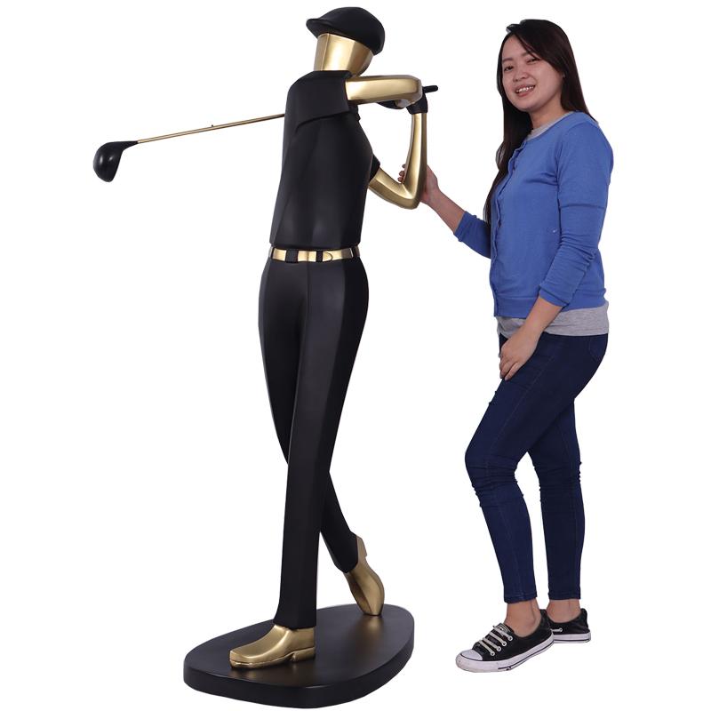 オブジェ ナイスショットゴルファー ゴールド インテリア イベント ディスプレイ Golfer_7