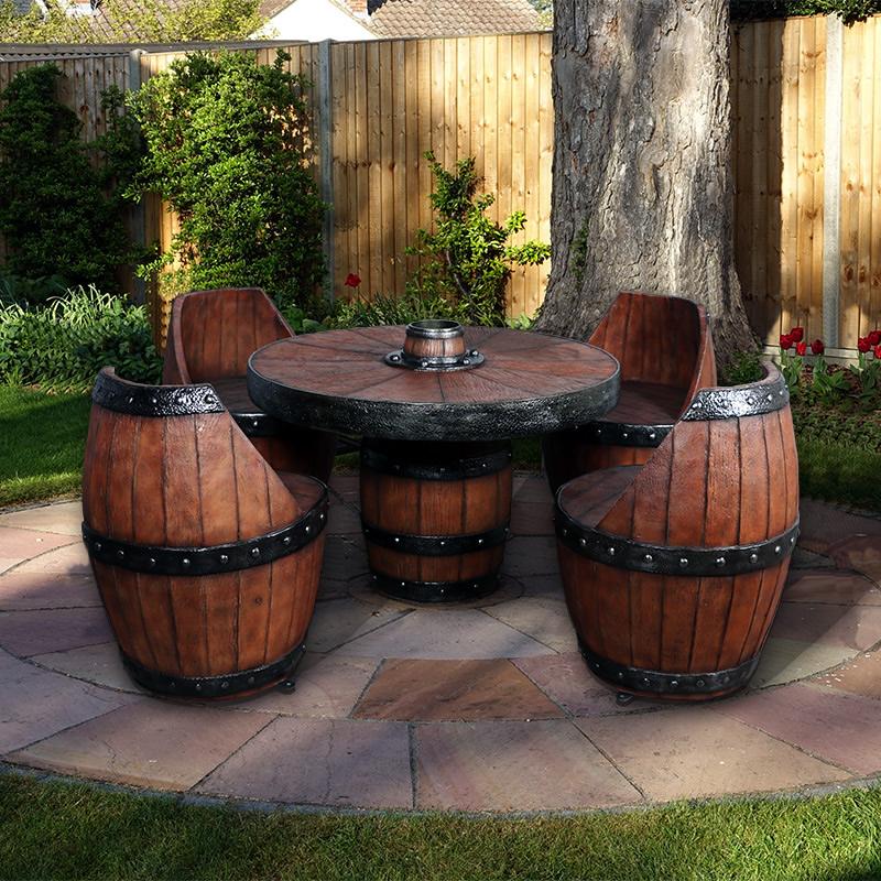 オブジェ 樽型のテーブル Barrel Tableの画像