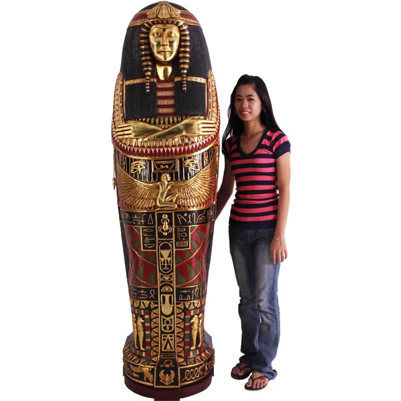 オブジェ 古代エジプト女王の石棺 インテリア イベント ディスプレイ Queens Sarcophagusの画像