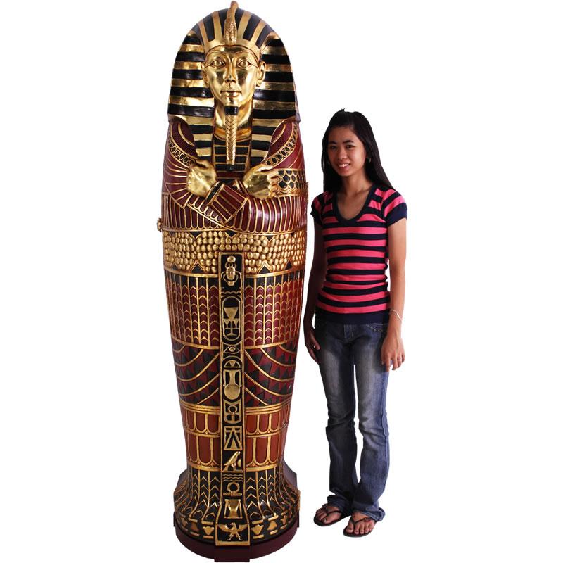 オブジェ 古代エジプト王の石棺 インテリア イベント ディスプレイ Sarcophagusの画像