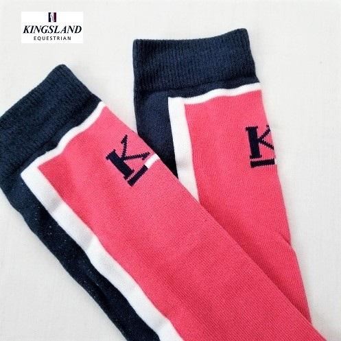 KINGSLAND 2足セット ライディングソックス 乗馬靴下 乗馬 馬術