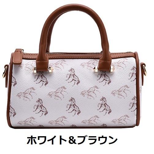 馬好きのための 馬柄 ミニボストンバッグ 乗馬 馬術 : KIND ALL - 通販 