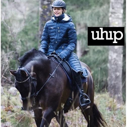 UHIP ノルディック防寒 ミディアム丈 コート ライディングコート 乗馬 