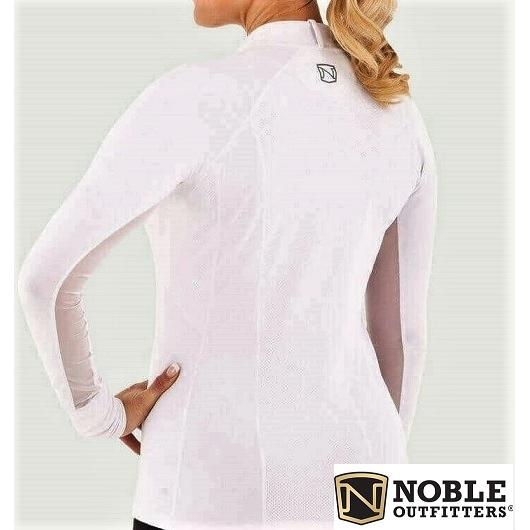 ノーブルアウトフィッターズ　ホワイト　ストレッチメッシュシャツ　S　乗馬　馬術 Noble Outfitters ノーブルアウトフィッターズ ストレッチ