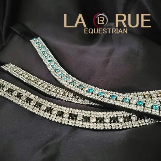 送料無料 LA・RUE スワロフスキークリスタル 5ライン カーブ額革 送料無料 LA・RUE スワロフスキークリスタル 5ライン カーブ額革