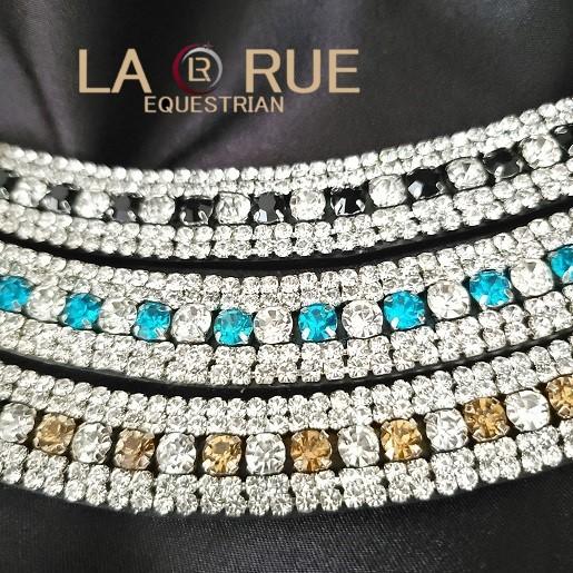 送料無料 LA・RUE スワロフスキークリスタル 5ライン カーブ額革 送料無料 LA・RUE スワロフスキークリスタル 5ライン カーブ額革