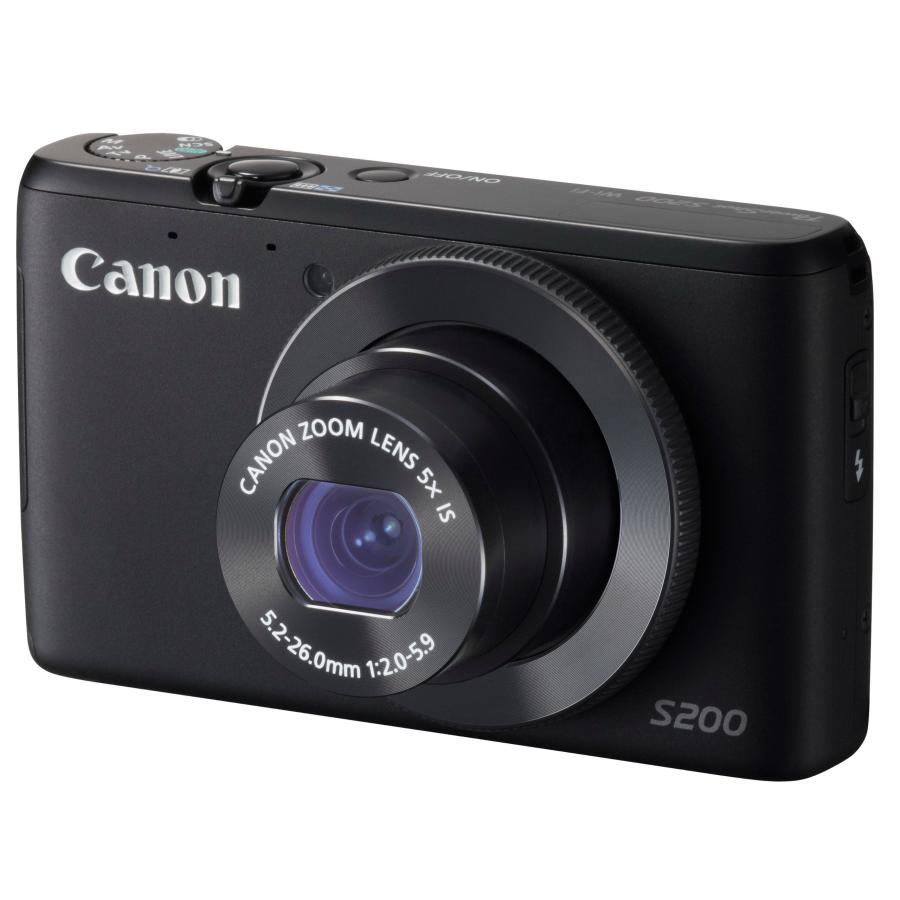 Canon デジタルカメラ PowerShot S200(ブラック) F値2.0 広角24mm 光学
