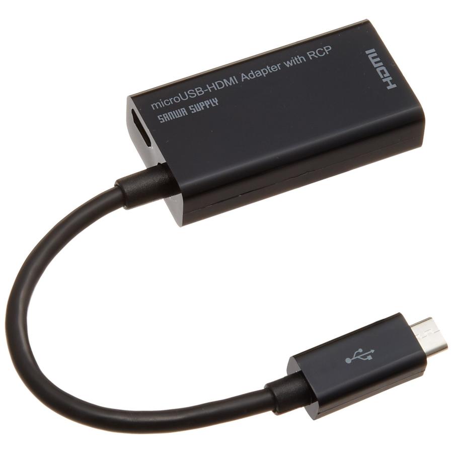 サンワサプライ HDMI-microUSB変換アダプタ 黒 AD-HD12MH