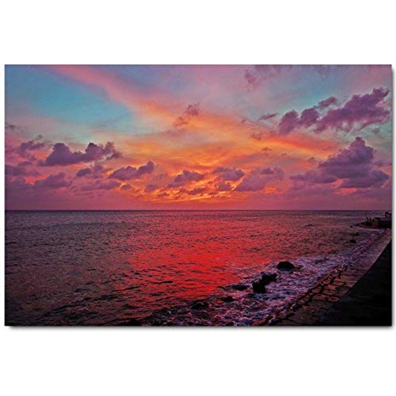 夕陽 ポスター ビーチ サンセット 夕日 空 沖縄 海 写真 琉球 南国 癒し 夏 龍雲 おしゃれ インテリア Kind Retail 通販 Yahoo ショッピング