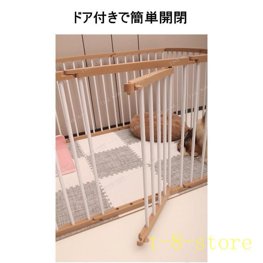 ペットサークル 犬 サークルケージ 小型 ペットフェンス ドア付き 犬ゲージゾンチー広い 屋内 脱走防止柵 屋外 取付け簡単 中型犬 省スペース 犬小屋 多頭飼い_2