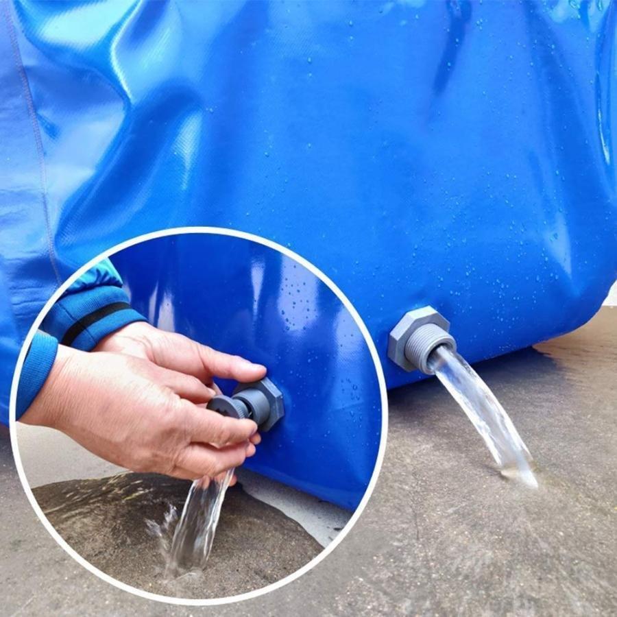 折りたたみ式水タンク、 厚みのある帆布の魚のいる池 ポータブル貯水容器 キャンバス貯水槽 ドレンバルブ付き 株式会社錦 貯水池大型プラスチック養殖水槽_4