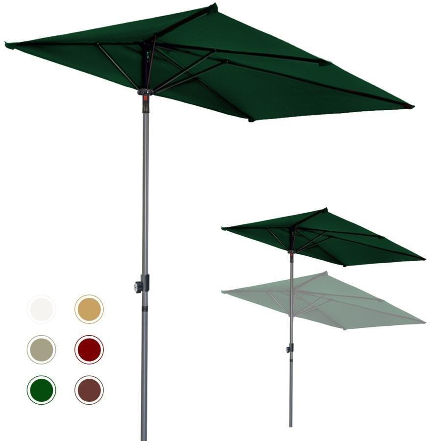 ガーデンパラソル長方形 パラソルハ 直径250x幅さ120cm 風に強い撥水加工 UVカット 高さ調節可能 クランク開閉 簡単な組み立_14