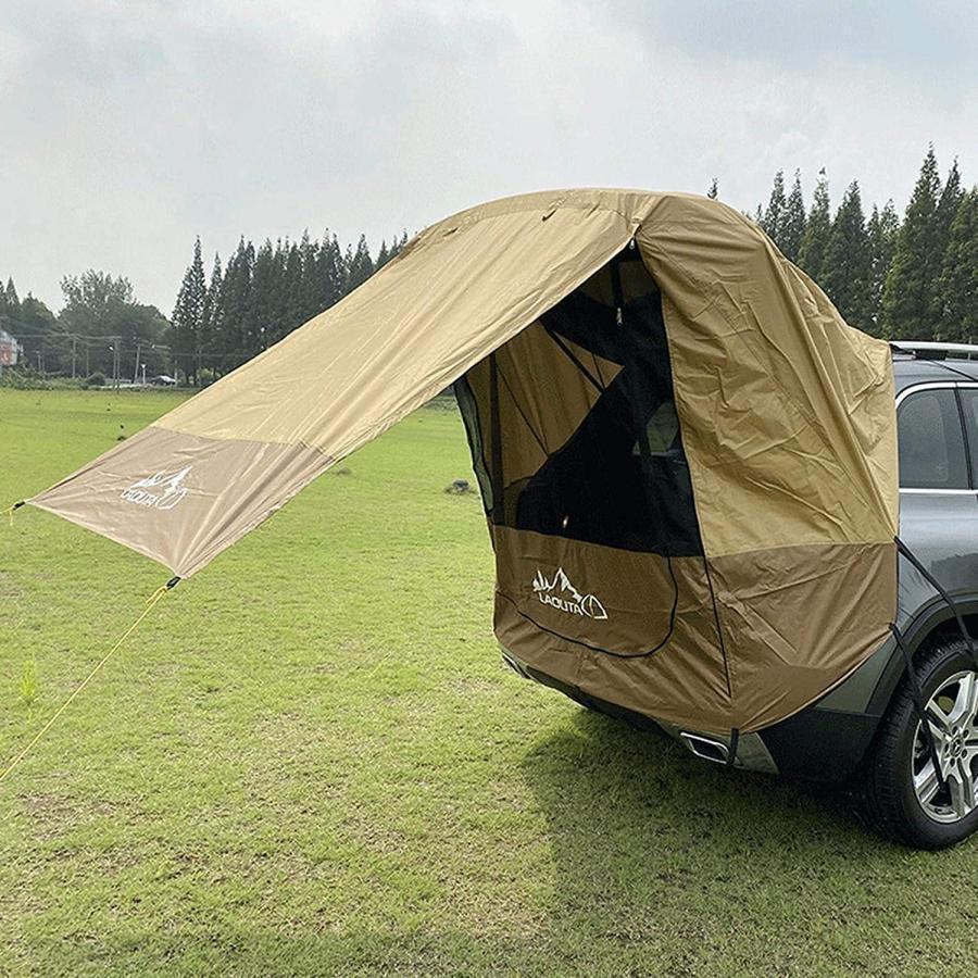 車用タープ 車中泊用 日よけ カーサイドタープ エアフレーム カーサイドタープ 組立簡単 公園 登山 車中泊 釣り 株式会社錦サイド キャンプ アウトドア_1