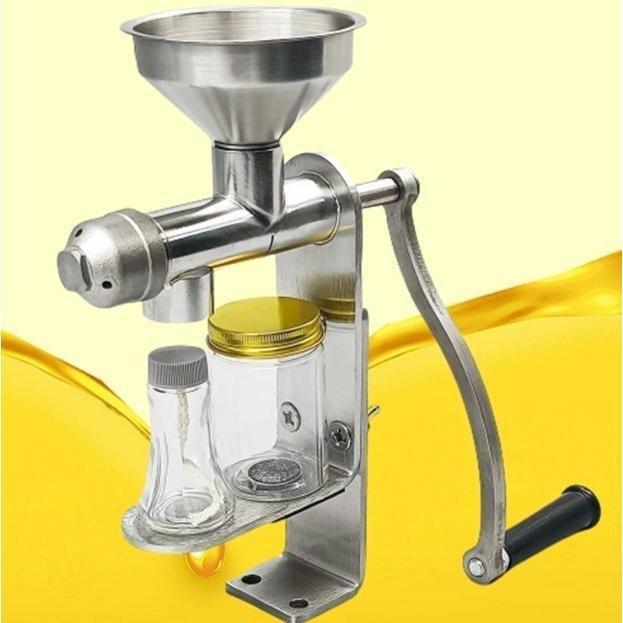 ステンレス搾油機 株式会社錦 家庭用小型手動搾油機_1