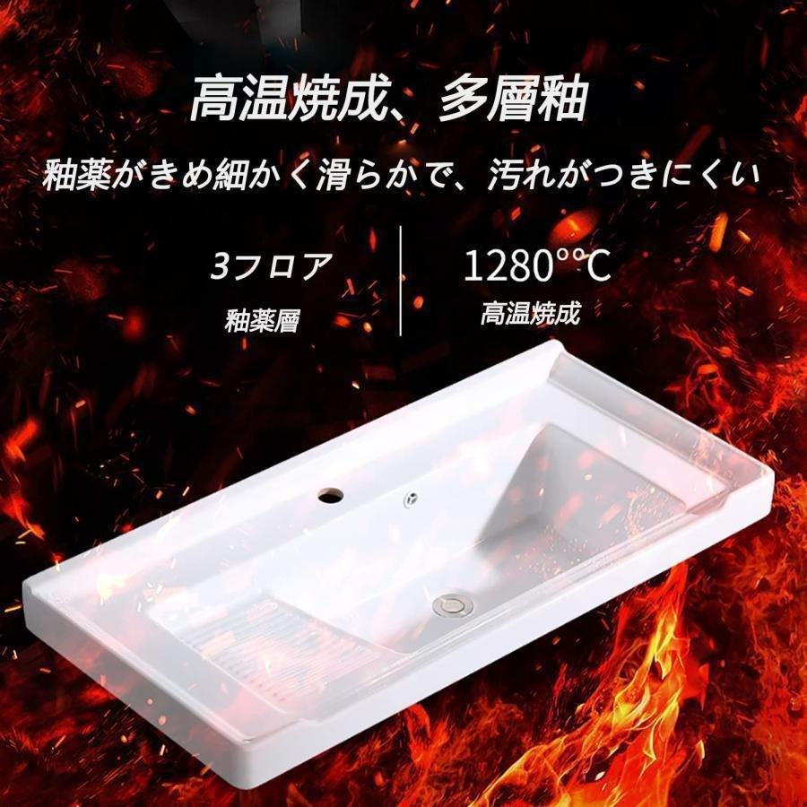 流し台キッチンシンクガーデンシンクセラミックシンクフリースタンディングシンク株式会社錦洗濯板付簡易流し台置き場付き簡単取付家庭用屋内屋外セラミック洗_2
