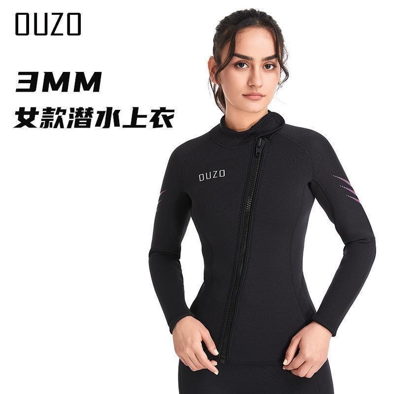 メンズ レディース ウェットスーツ 厚さ 3mm 暖かい 長袖 パンツ スーツ セパレート サーフスーツ ウェットスーツ 冬用 水着 サーフィン ボデ_4
