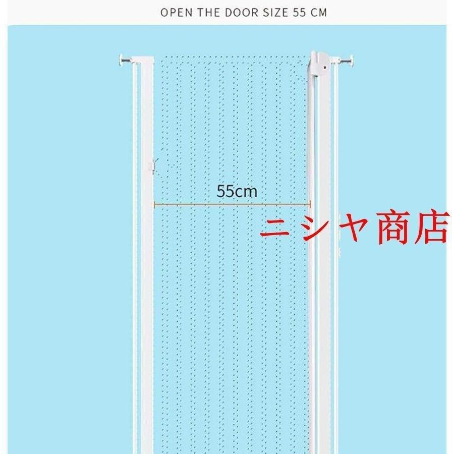 赤ちゃん ゲート 幅調節可能な74-146cmの犬用の非常に広いペットゲート 猫ゾンチー非常に高い屋内ペット犬ガードレール 持ち運び 便利 軽量 お出かけ 旅行_2