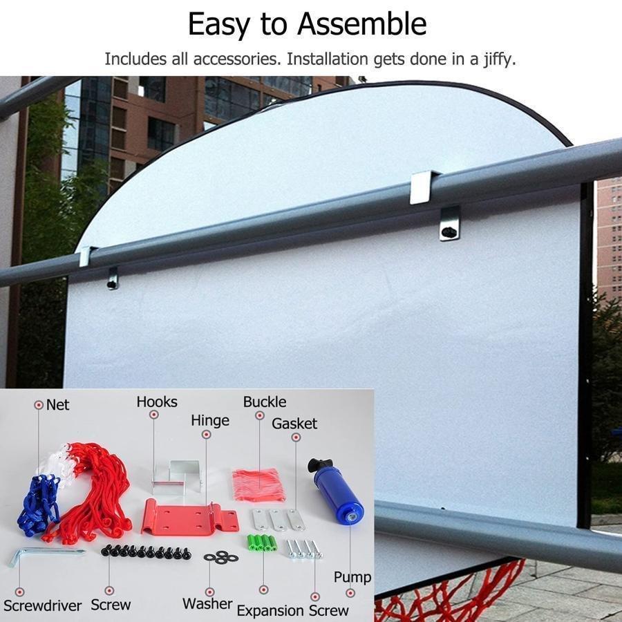 バスケットゴール 屋内バスケット 壁掛けバスケットボールフープ クローバーゾンチー練習用 使用便利 家庭用 使いやすい 省スペース お手入れ簡単 新生活_3
