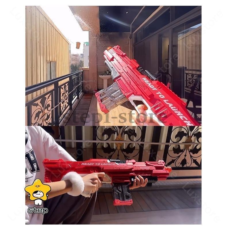 水鉄砲 電動 強力 大容量 男の子 女の子 子供 アクアシューター 水遊びゾンチー プール夏 夏祭り カッコいい 海水浴 強力飛距離 おしゃれ きれいめ カジュアル_12