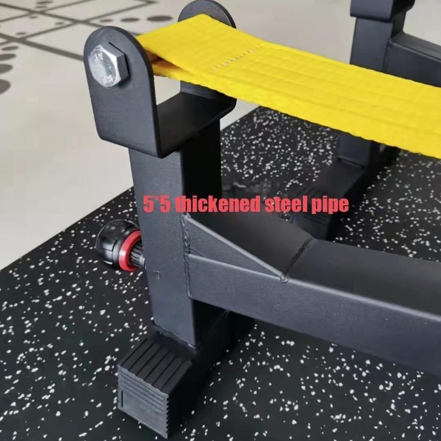 デッドリフトバッファースタンド 安全スタンド 調整可能な高さ 1763ポンドの容量ゾンチー筋力トレーニングアクセサリー スクワットに最適 省スペース 整理整頓_5