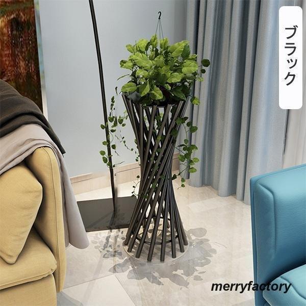 フラワースタンド 北欧 個性 おしゃれ ラック 棚 ガーデン 園芸 植物棚 花棚 室内 玄関 台 観葉植物 高さ70CM　高さ90CM ブラック ゴルード_10