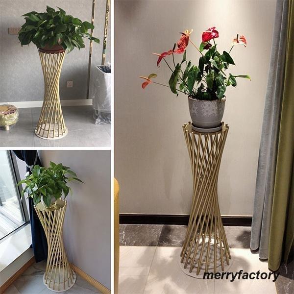 フラワースタンド 北欧 個性 おしゃれ ラック 棚 ガーデン 園芸 植物棚 花棚 室内 玄関 台 観葉植物 高さ70CM　高さ90CM ブラック ゴルード_15