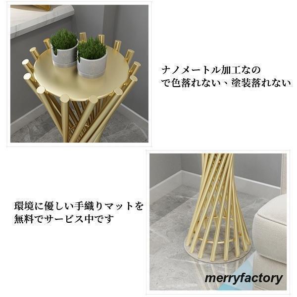 フラワースタンド 北欧 個性 おしゃれ ラック 棚 ガーデン 園芸 植物棚 花棚 室内 玄関 台 観葉植物 高さ70CM　高さ90CM ブラック ゴルード_3