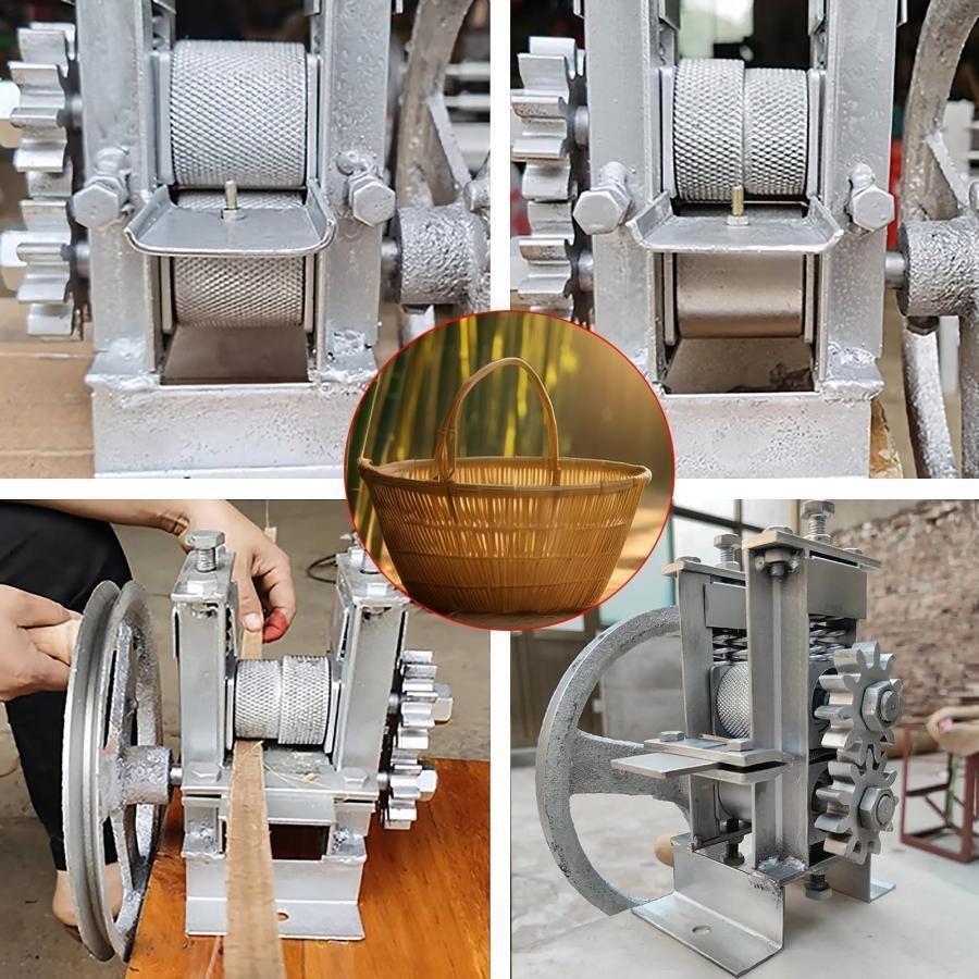 竹細工 道具 竹割り器、竹人工、竹制工具、竹割り器、竹細工道具、竹スプリッターツール、竹剥ぎ機、竹割機、竹ストリップレイヤーマシン、竹破砕機、編み手作業_17