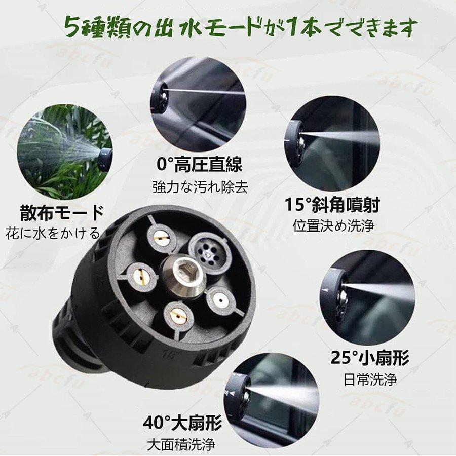 65%OFF!】 高圧洗浄機 コードレス 充電式 4.0Ahバッテリー付き 5Mpa 3