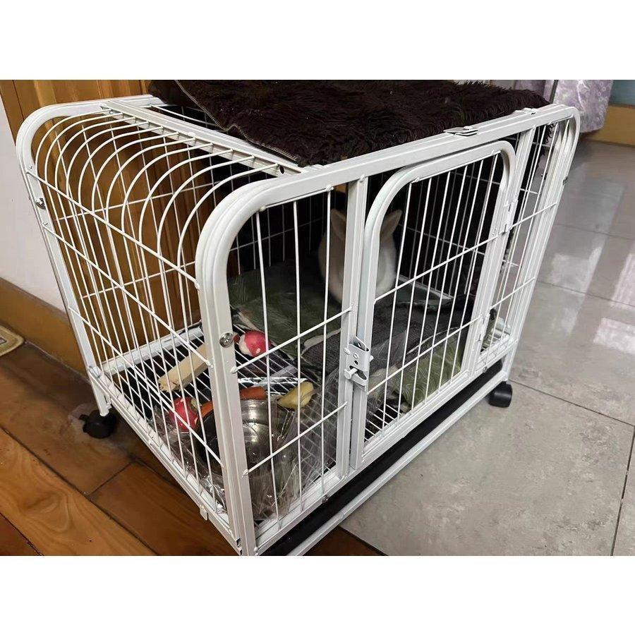 ペット うさぎケージ 小動物ケージ ペットケージ 大きい 飼育ゲージ キャスター・屋根・トレイ付き ケージ 小屋 室内飼い プレイサークル ** 1階