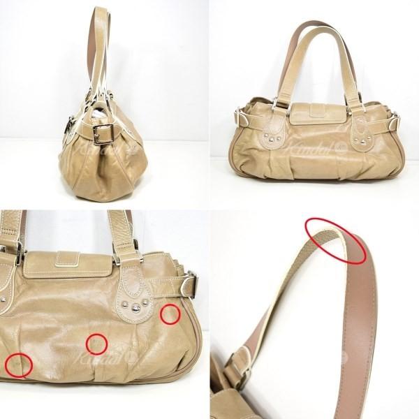 LONGCHAMP（ロンシャン） レザーハンドバッグ ベージュ サイズ