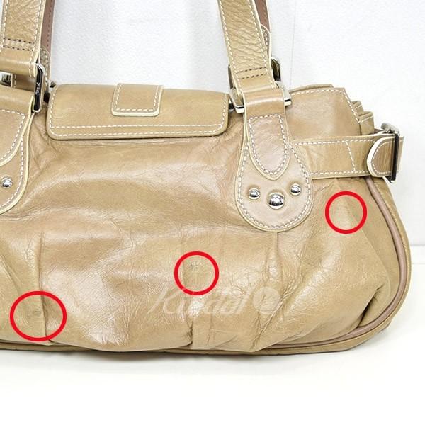LONGCHAMP（ロンシャン） レザーハンドバッグ ベージュ サイズ