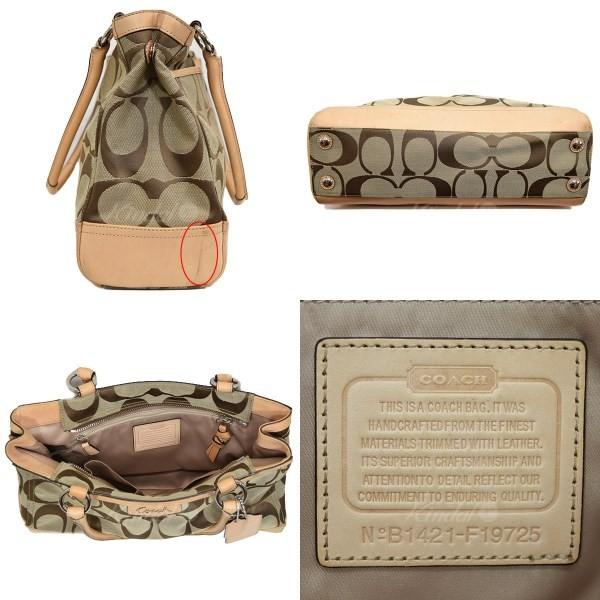 COACH（コーチ） シグネチャーキャリーオール F19725 ベージュ サイズ