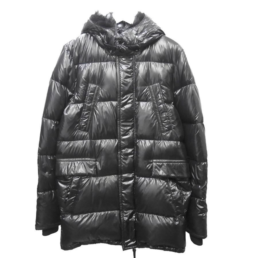 お1人様1点限り 1月7日値下 Akm Duvetica Shiny Nylon Border Hooded ダウンコート ブラック サイズ Xxl 渋谷店 激安特価 Blackhairomg Net