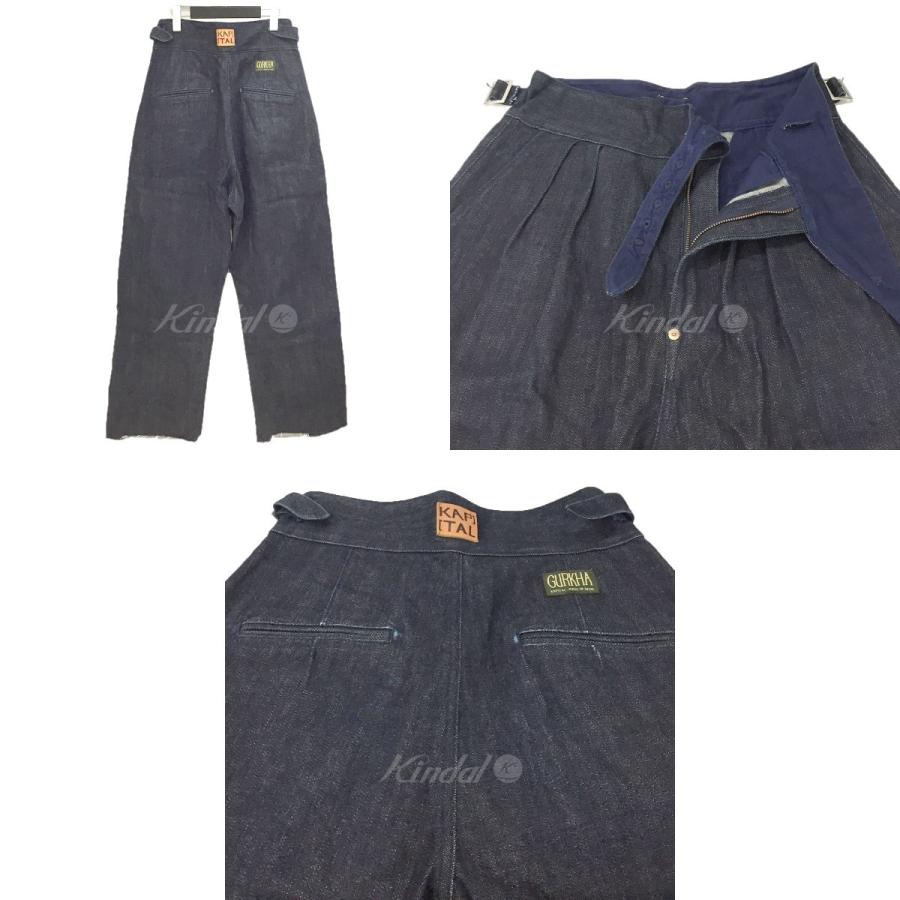 KAPITAL 【値下げ】KAPITAL グルカワイドデニムパンツ インディゴ 