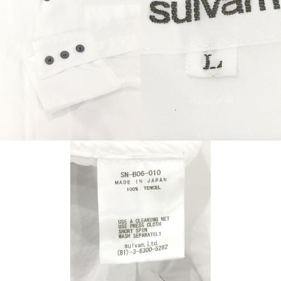 値下げ】sulvam 2021SS 「Tencel open collar shirt」 テンセル  