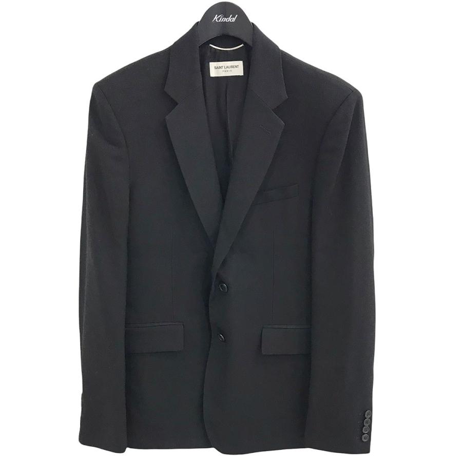 値下げ】SAINT LAURENT PARIS テーラードジャケット ブラック サイズ 