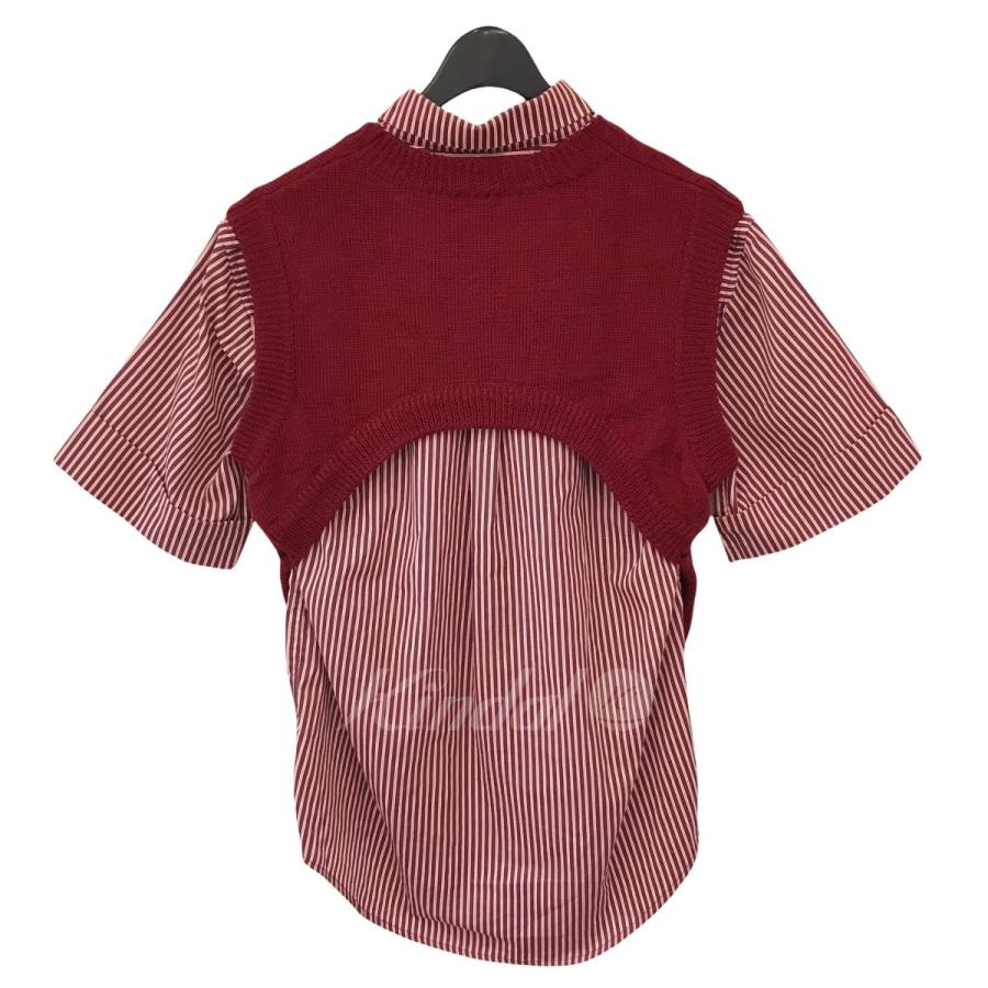 DELADA 【値下げ】DELADA 2019SS ニットベストレイヤードストライプ  