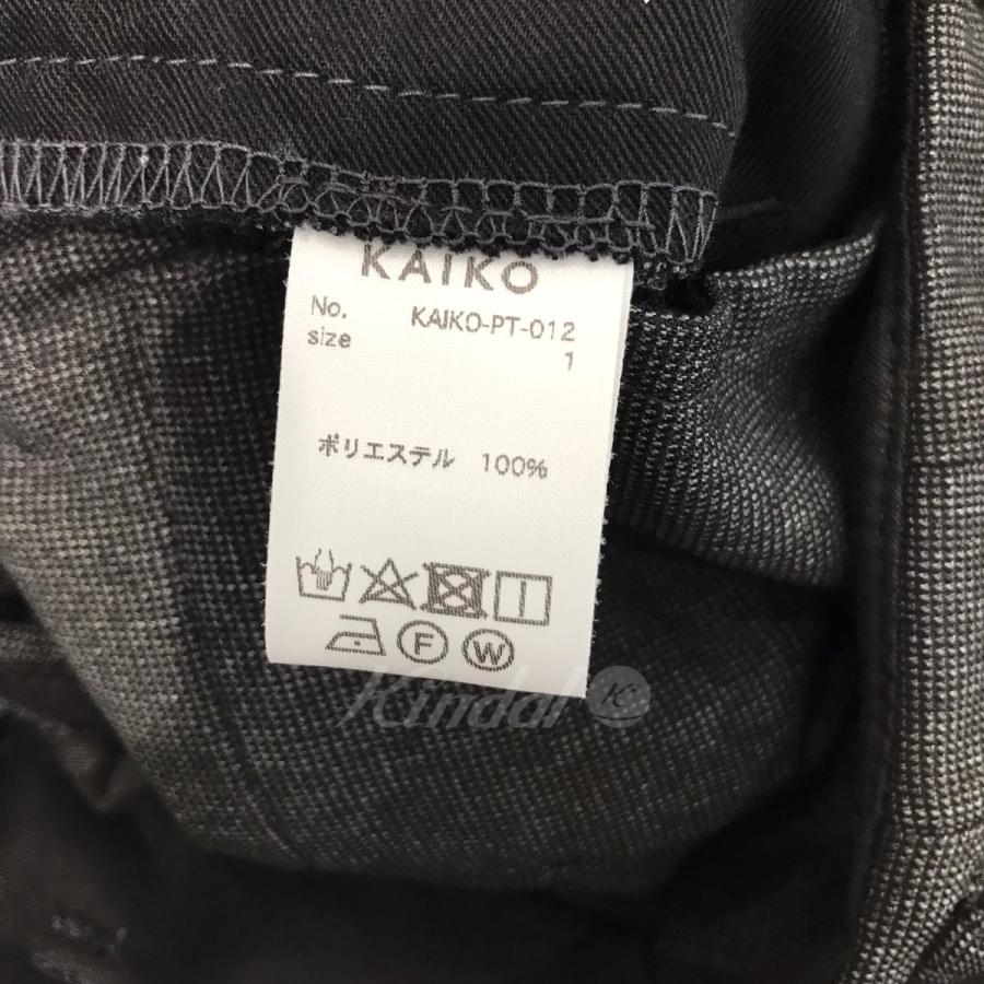 KAIKO 「WIDE SLACKS」ワイドスラックスパンツ グレー サイズ:1 KAIKO 「WIDE SLACKS」ワイドスラックスパンツ グレー サイズ:1