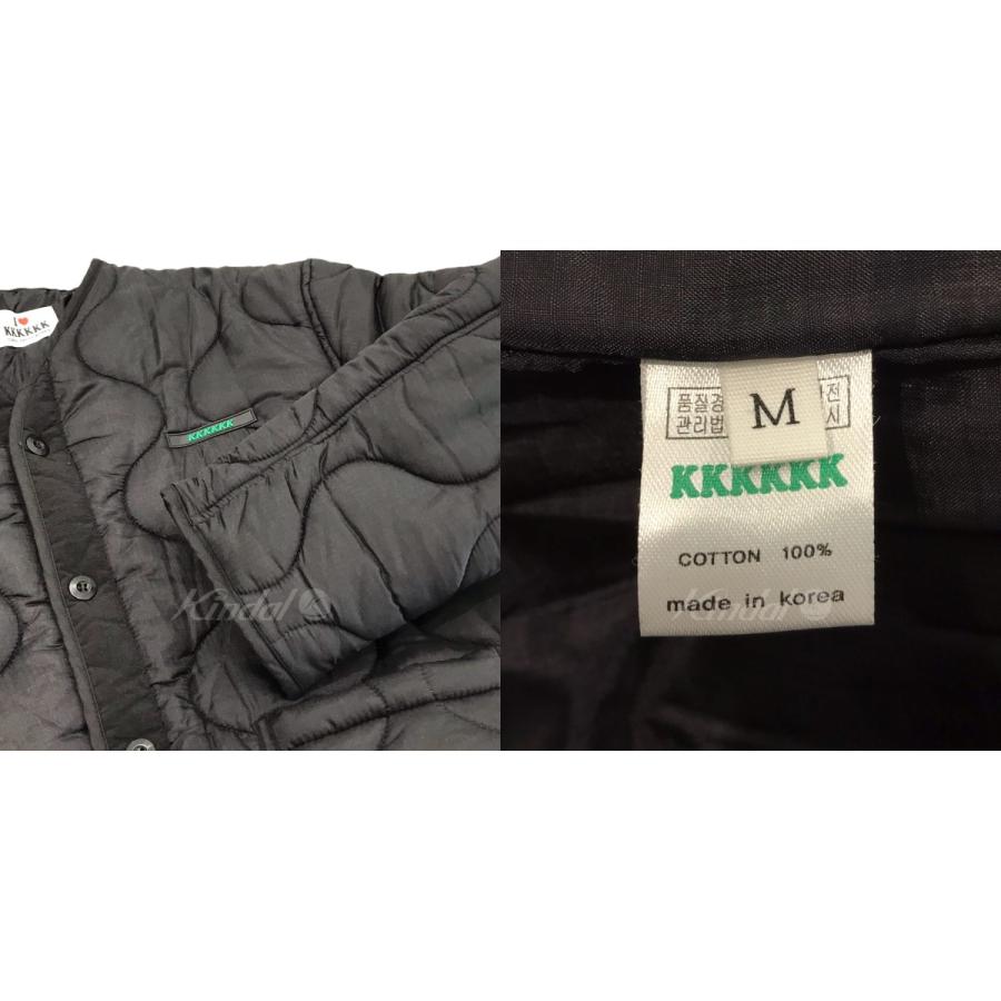【値下げ】KKKKKK スパンコール中綿キルティングジャケット ブラック サイズ：M (渋谷店) :8001000531947:カインドオル