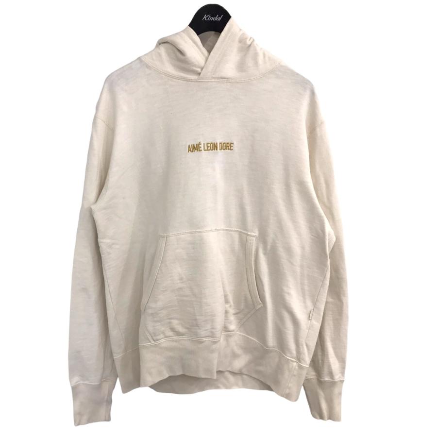 人気定番 ロゴ刺繍プルオーバーパーカー Dore Leon 値下げ Aime オフホワイト 渋谷店 サイズ M パーカー Floridapace Gov