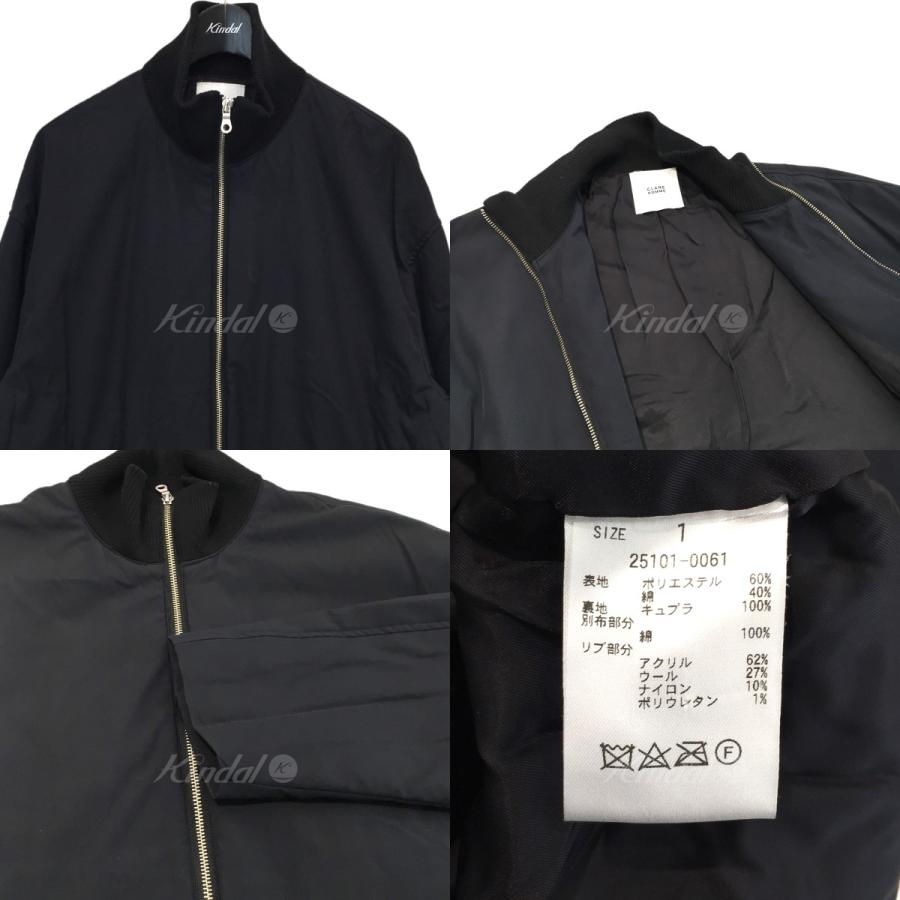 値下げ】CLANE HOMME 「ZIP UP RIB COLLAR COAT」ジップアップ 
