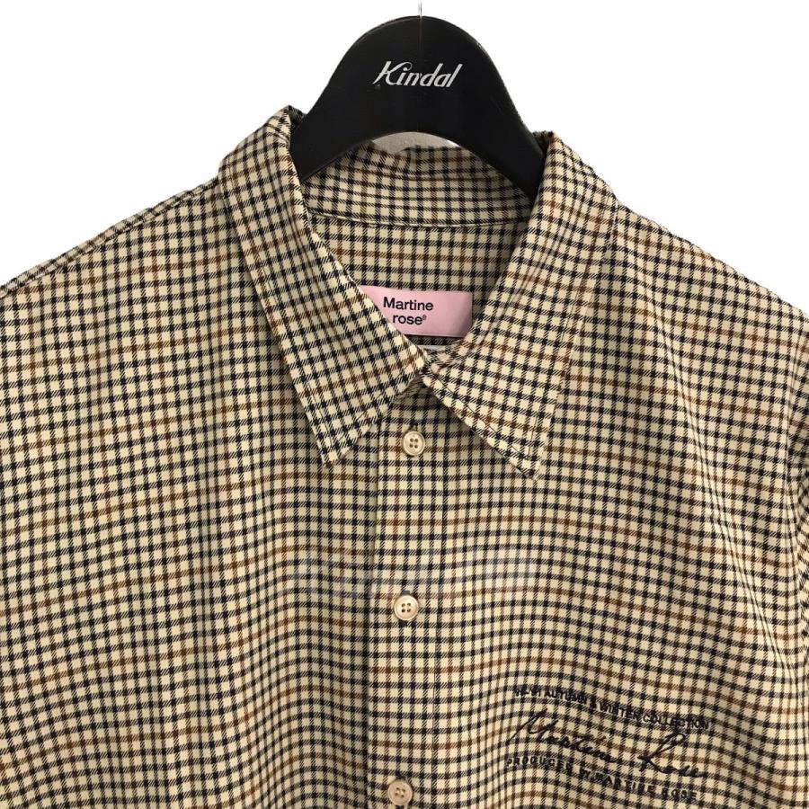 MARTINE ROSE 【値下げ】Martine rose 「Checked logo-print MARTINE ROSE 【値下げ】Martine rose 「Checked logo-print