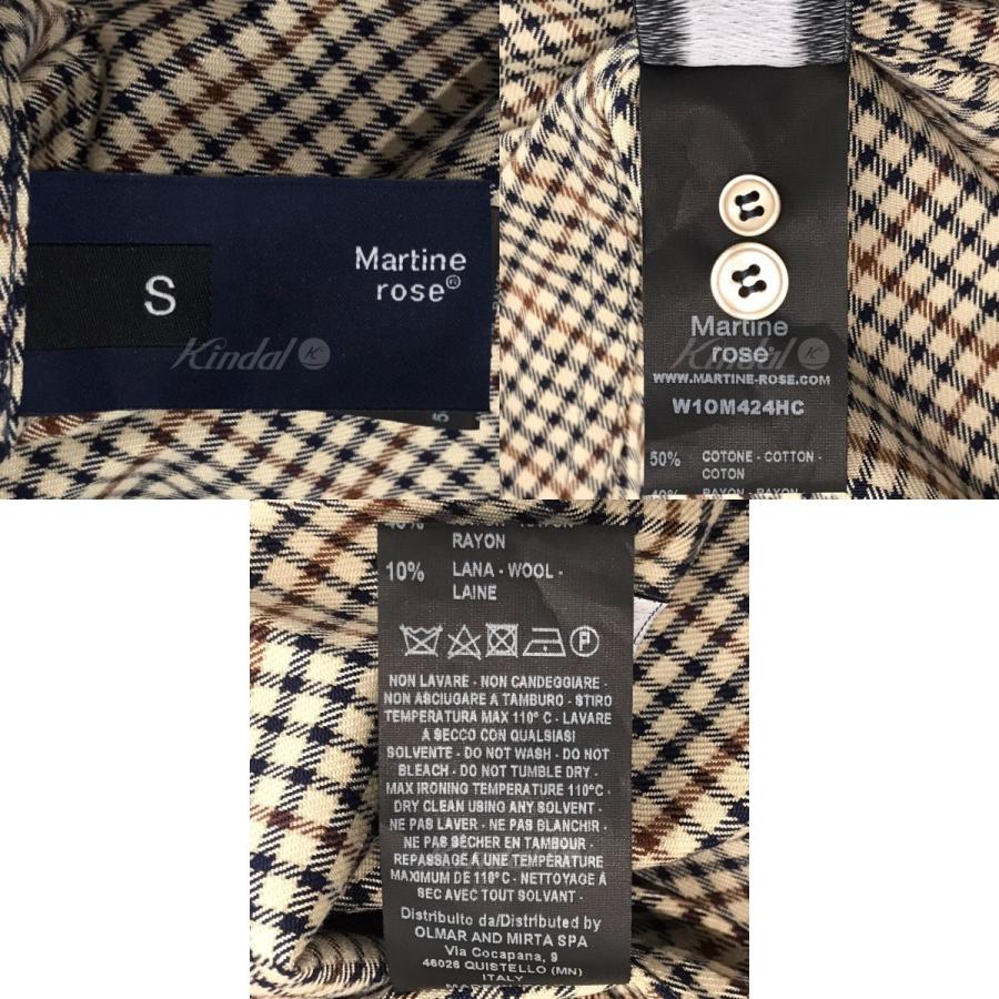 MARTINE ROSE 【値下げ】Martine rose 「Checked logo-print MARTINE ROSE 【値下げ】Martine rose 「Checked logo-print