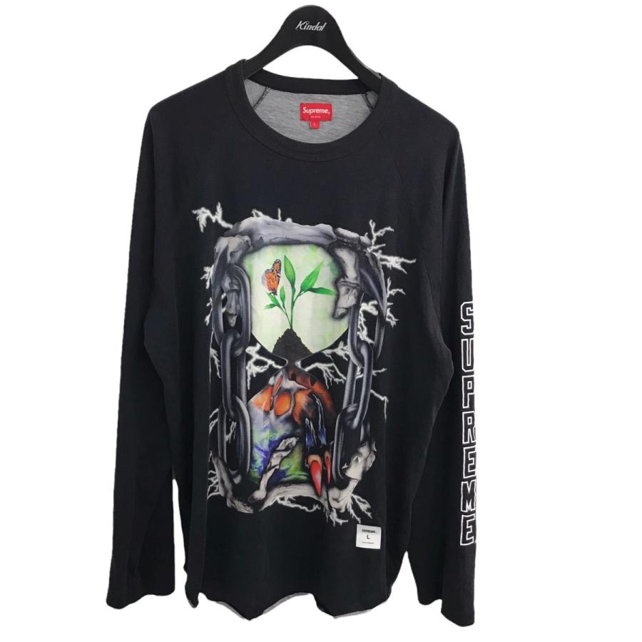 SUPREME 「Hourglass Raglan L／S Top 」 グラフィックプリント長袖T 