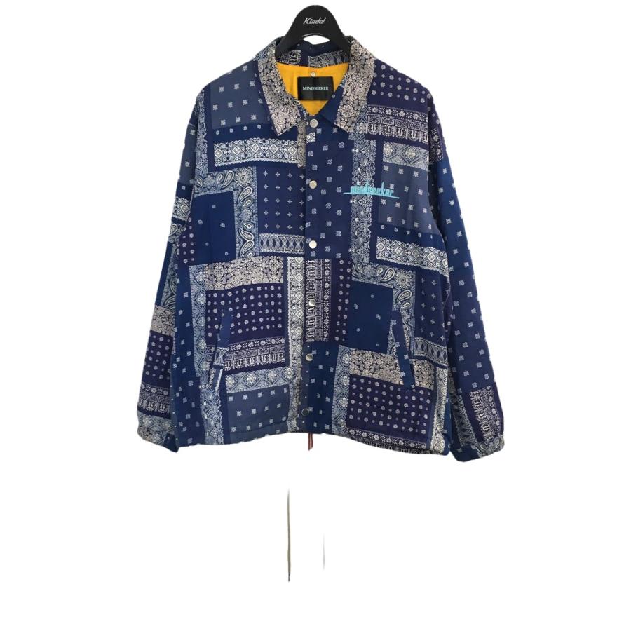 値下げ】MINDSEEKER バンダナコーチジャケット ブルー サイズ：L (EC  