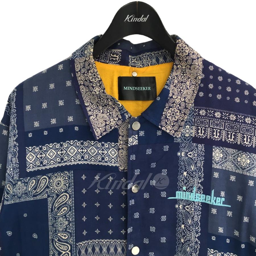 値下げ】MINDSEEKER バンダナコーチジャケット ブルー サイズ：L (EC  