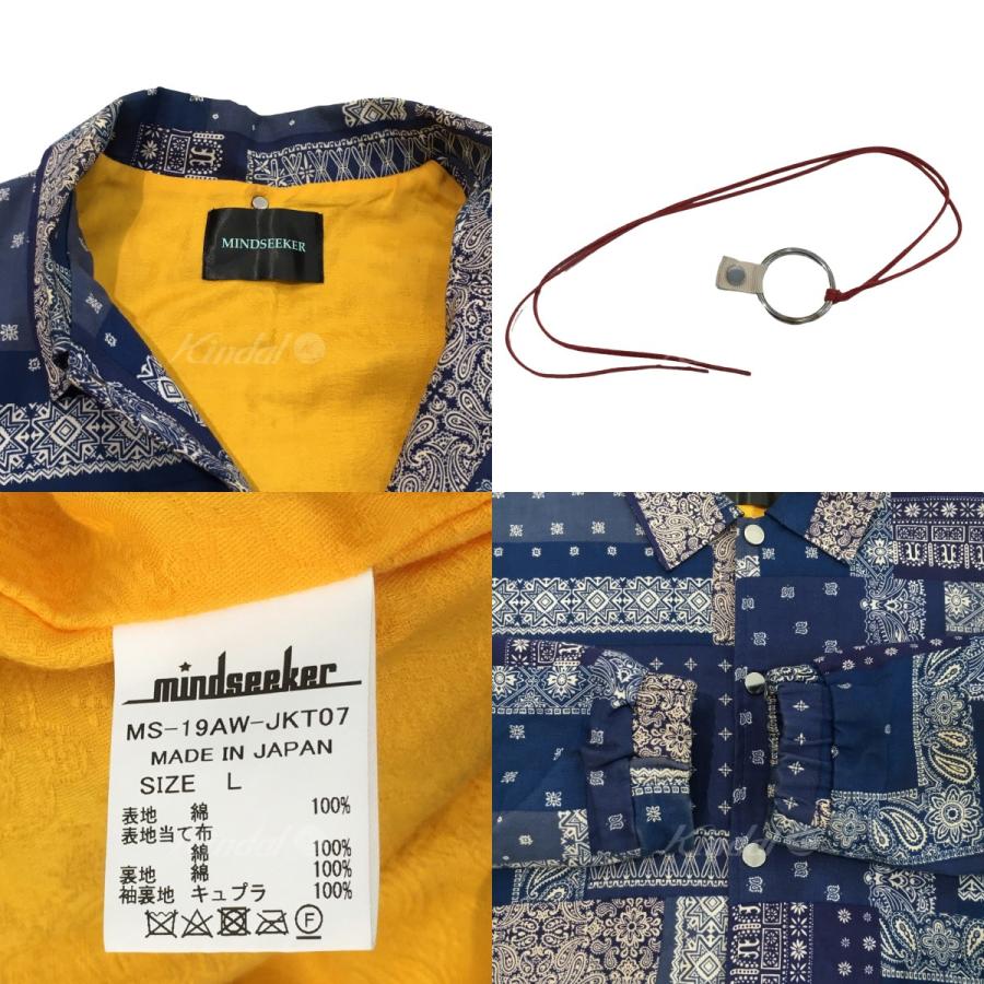 値下げ】MINDSEEKER バンダナコーチジャケット ブルー サイズ：L (EC  