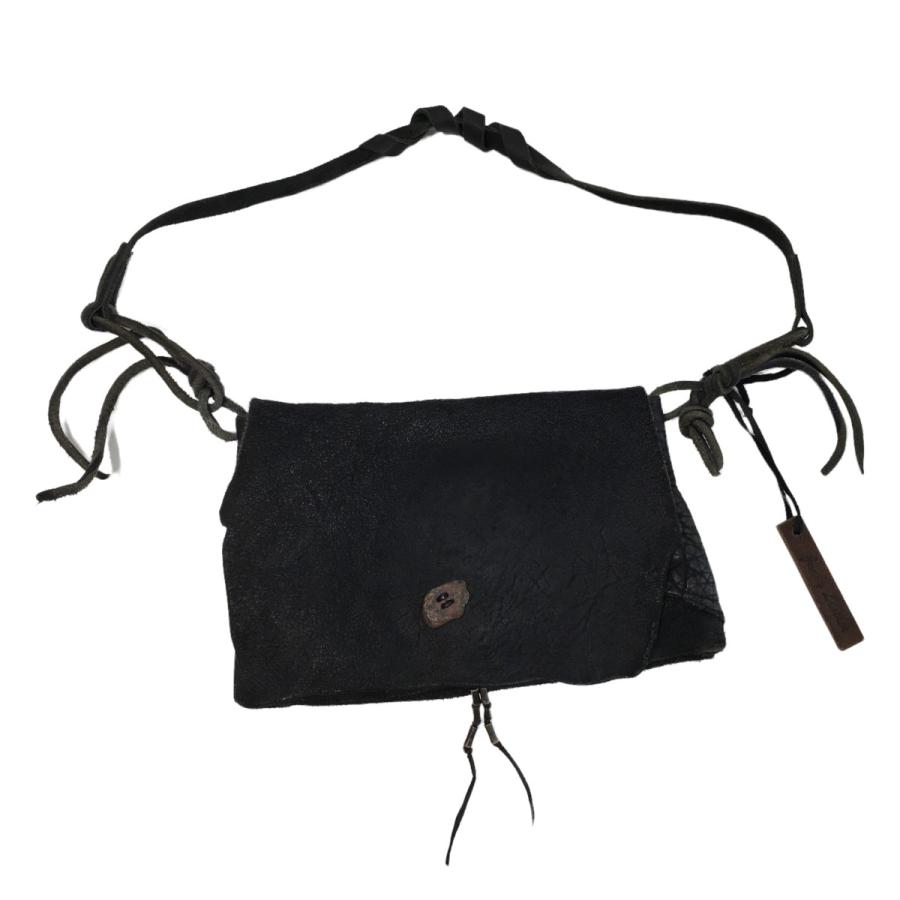 値下げ】Junky Leather レザーサコッシュ ブラック (EC 