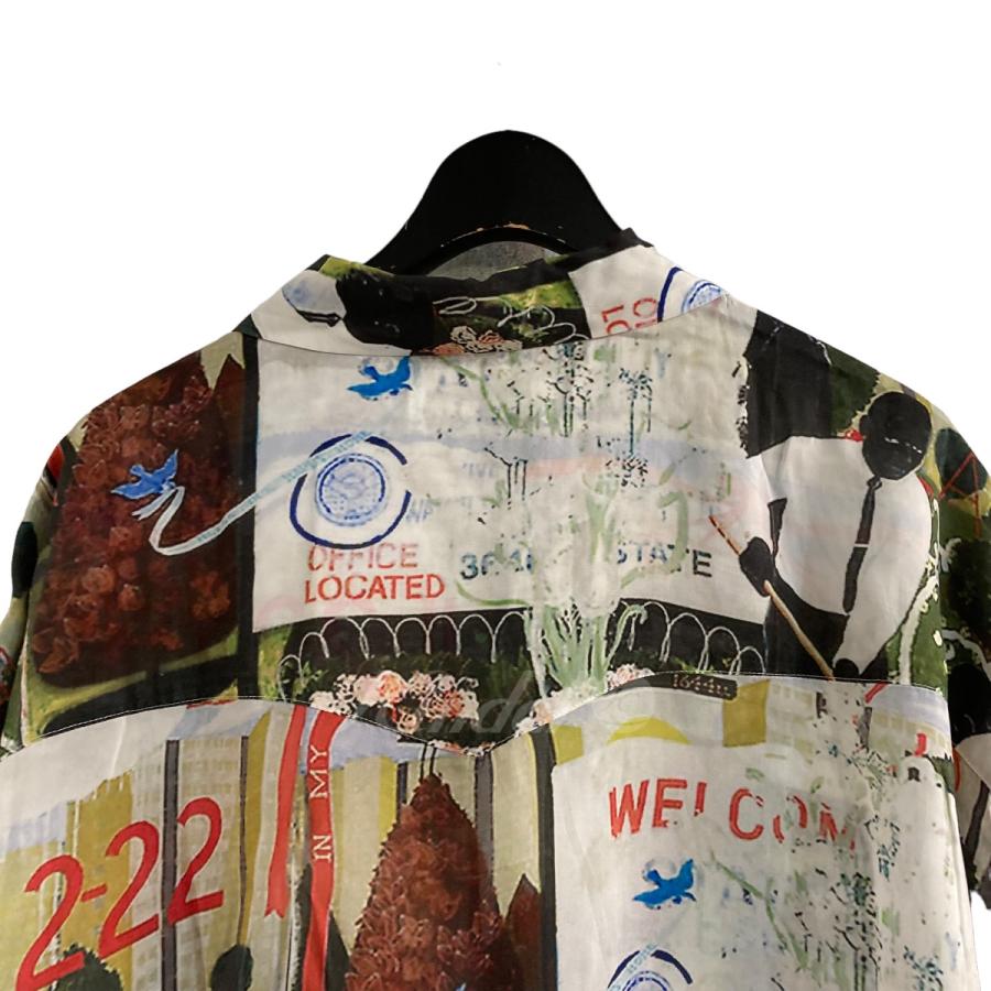 【値下げ】TTT MSW 22SS「Kerry Half Sleeve Shirt」総柄半袖シャツ マルチカラー サイズ：L (新宿店)